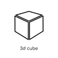 3d cube icon from Geometry collection.