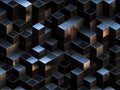 3D cubes abstract background Royalty Free Stock Photo