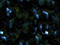 3D cubes abstract background Royalty Free Stock Photo