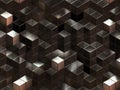 3D cubes abstract background Royalty Free Stock Photo