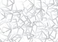 Computer generated loose, outlined 3D cubes overlapping, design on white base