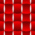 3D Curve Tile Seamless Pattern Red_002 Royalty Free Stock Photo