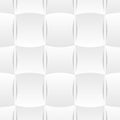 3D Curve Tile Seamless Pattern White_002 Royalty Free Stock Photo