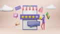 3D Customer Review Recommendation Star