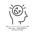 2D customizable thin linear black sense of humor icon