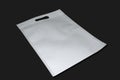 D Cut White Bag for Shopping Non Woven Fabric Bag Royalty Free Stock Photo