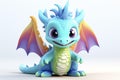 3d cute cartoon dinozaur Royalty Free Stock Photo