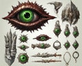 D&D items album contains various magical and non-magical items.