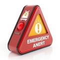 3D danger or emergency notifications alert on rescue warning