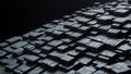3d dark abstract rectangular shapes geometric pattern background Royalty Free Stock Photo