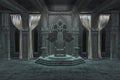 3D Dark throne room Royalty Free Stock Photo