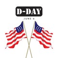 D-Day Vector Template Design Illustration