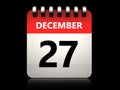 3d 27 december calendar