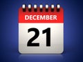 3d 21 december calendar