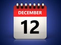 3d 12 december calendar