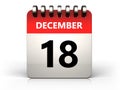 3d 18 december calendar