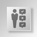 3D decision icon Business Concept