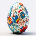 3d decorative Realistic egg shell. Easter egg on white background Royalty Free Stock Photo