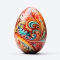 3d decorative Realistic egg shell. Easter egg on white background Royalty Free Stock Photo