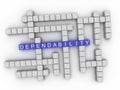 3d Dependability Concept word cloud Royalty Free Stock Photo