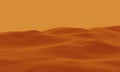 3D desert topography. Sand dune. Abstract terrain illustration