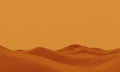 3D desert topography. Sand dune. Abstract terrain illustration