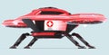 3D design concept isometric drones, flying quadcopters with remote controls. Remote-controlled unmanned aerial vehicle