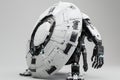 A 3D design of a shield with robotic arms that deploy when needed