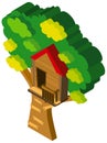 3D design for treehouse on the tree