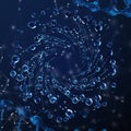 3D detailed illustration of a drop of water. Royalty Free Stock Photo