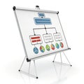 Diagram 3D Icon Illustration Royalty Free Stock Photo