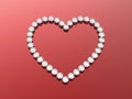 3d diamonds hearts Royalty Free Stock Photo