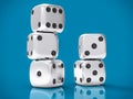 3D Dices Background Royalty Free Stock Photo