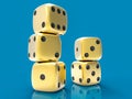 3D Dices Group Royalty Free Stock Photo