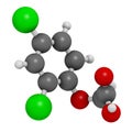 2,4-D 2,4-dichlorophenoxyacetic acid Agent Orange ingredient. Synthetic auxin plant hormone, used as pesticide and herbicide and