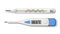 3D Digital And Mercury Glass Medical Thermometer
