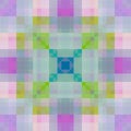 2D digital piece featuring glitchy square shapes and lines
