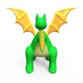 Little green dragon Royalty Free Stock Photo