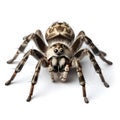 3D digital render of a tarantula spider isolated on white background