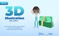 3d dizzy with money