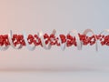 3d DNA of tunnel love Royalty Free Stock Photo
