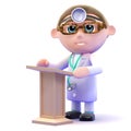 3d Doctor at the lectern