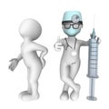 3d doctor and patient. Health care...