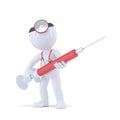 3D Doctor with syringe