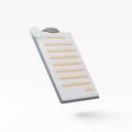 3d Documents icon. Stack of paper sheets. A confirmed or approved document. Business icon. Vector illustration Royalty Free Stock Photo