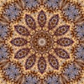 3d dodecagon mandala style pattern Royalty Free Stock Photo