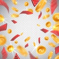 3d dollar gold coins,holdem poker casino cards explosion in realistic style,big win jackpot game casinos concept