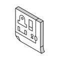 2d drafting architectural drafter isometric icon vector illustration Royalty Free Stock Photo