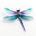 3d Dragonfly Model With Realistic Rendering And Technological Design Royalty Free Stock Photo