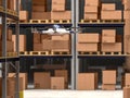 3d drone in warehouse